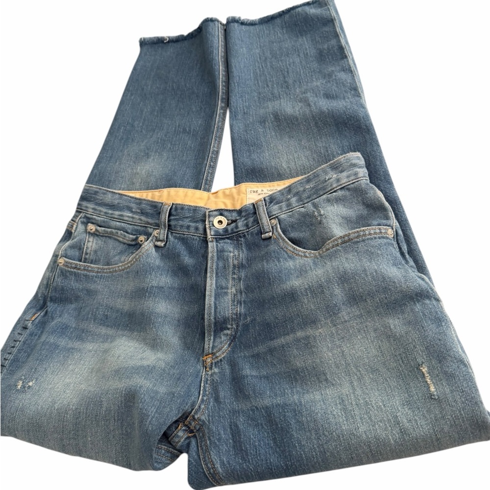 Rag And Bone Rosa Mid-Rise Patchwork Boyfriend Je… - image 7